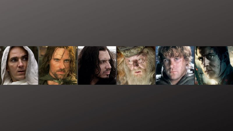 Couverture Facebook du Youtuber Sy Play qui représente Lancelot, Aragorn Arthur, Albus Dumbledore et Neville