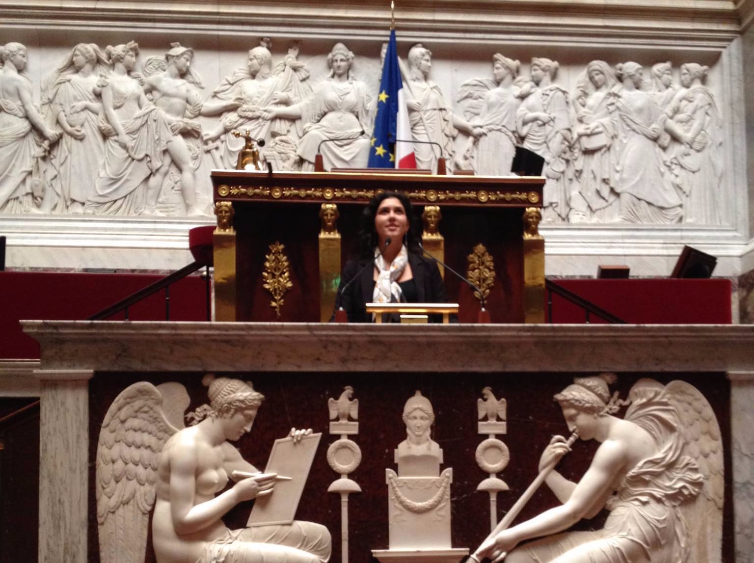 Amandine Weber à l'assemblée nationale