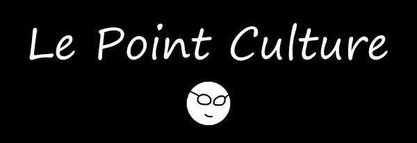 Logo de l'émission de Linksthesun : un fond noir sur lequel est écrit en blanc "point culture", dont spectrum, un bonhomme blanc avec des lunettes dessiné sur paint est la mascotte