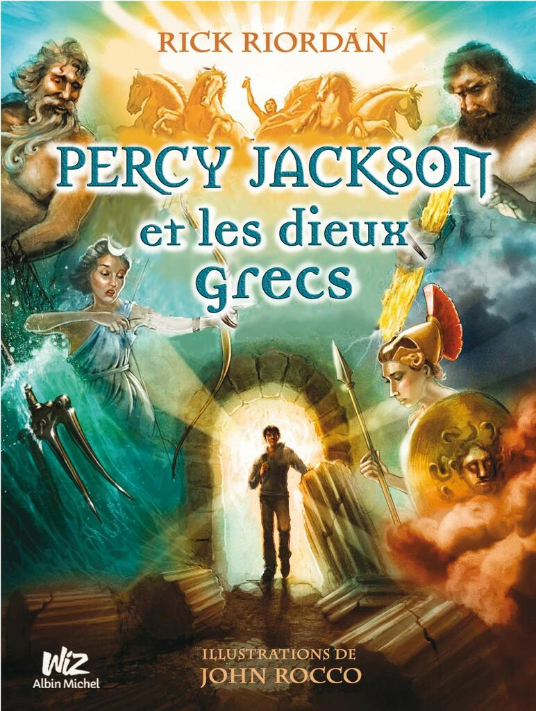couverture de Percy Jackson et les dieux grecs, illustrée par John Rocco 
