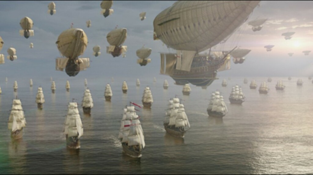 Un ciel couvert de bateaux volants : une flotte entière prête à envahir la France !
