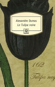 Couverture de La Tulipe Noire : Une tulipe noire dessinée sur un vieux parchemin.