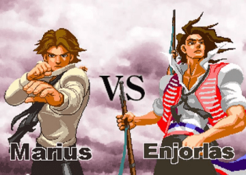 Ecran de présentation Marius VS Enjorlas...