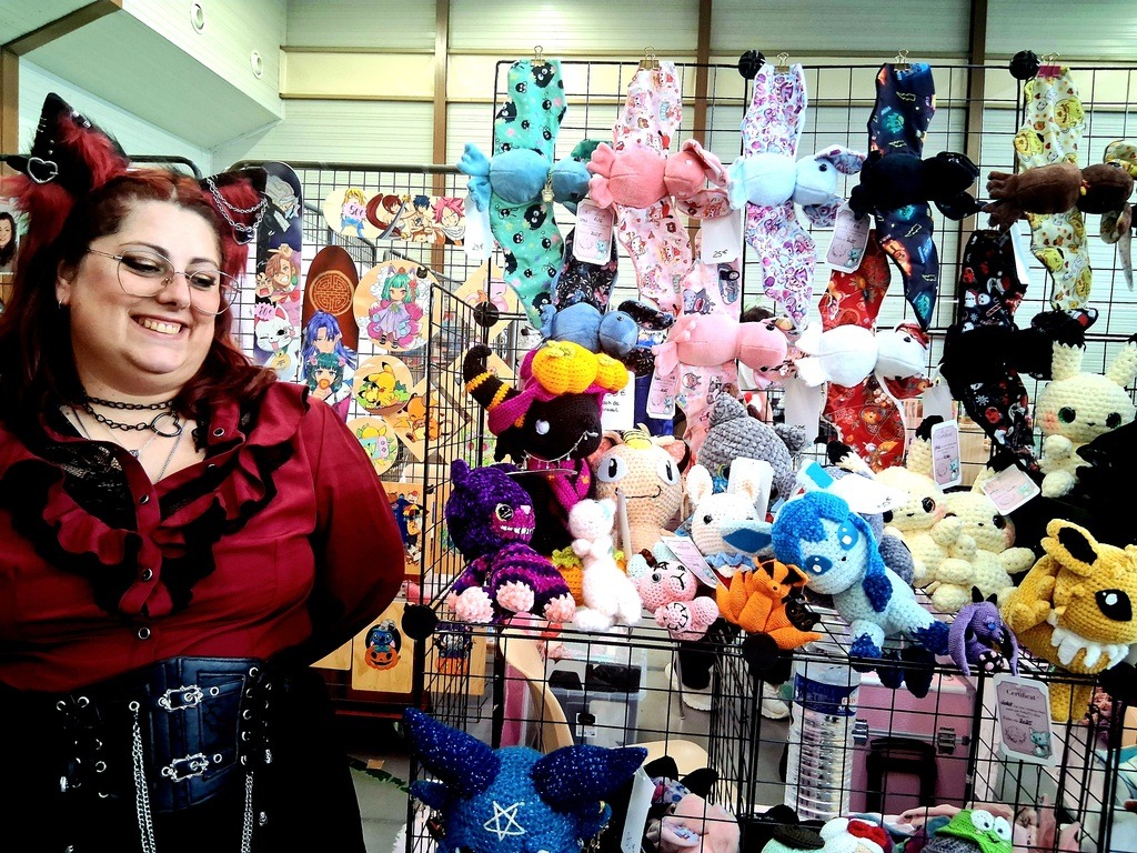 le stand de cha-wonderland avec ses créations